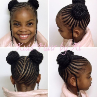 Natural Hair Braided Hairstyles For Kids