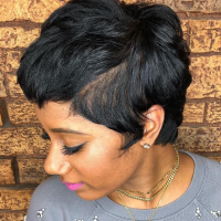 Flat Iron Short Hairstyles For Black Women