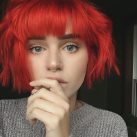 Short Red Hairstyles With Bangs