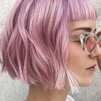 Pink Long Bob Hairstyles