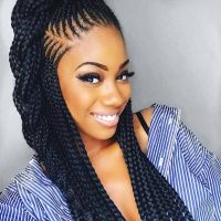 Half Up Half Down Braided Hairstyles Black