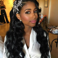 Wedding Hairstyles African American Black Woman Wedding Dress