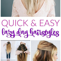 Lazy Easy Hairstyles