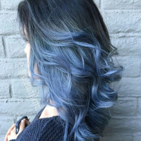 Medium Black And Blue Hairstyles