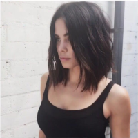 Short Dark Straight Hairstyles