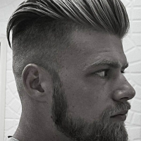 Mens Hairstyle Short On Side Long Top