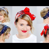 Medium Hair Cute Bandana Hairstyles