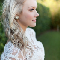 Medium Length Curly Wedding Hairstyles