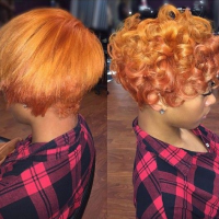 Orange And Black Hairstyles