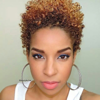 Black Tight Curly Hairstyles