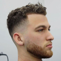 Fade Short Hairstyles For Men With Curly Hair