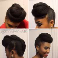 Pompadour Hairstyle For Natural Hair