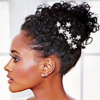 Messy Curly Updo Hairstyles For Black Hair