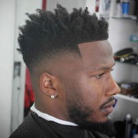 Curly Twist Hairstyles For Men With Fade