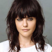 Medium Hairstyles With Bangs And Layers For Round Faces