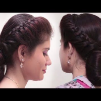 Simple And Easy Hairstyle For Saree