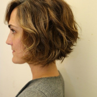 Short Curly Bob Hairstyles Back View