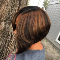 Long Black Bob Hairstyles