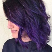 Black And Purple Hairstyles