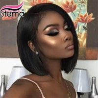 Black Bob Hairstyles With Side Part