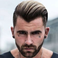 Mens Long Hairstyles Widows Peak