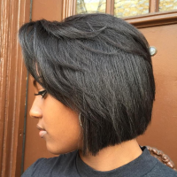 Short Bob With Bangs Black Hairstyles