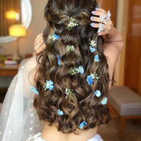 Simple Hairstyle For Indian Wedding Function