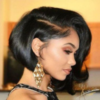 Black Bob Hairstyles For Weddings