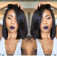 Short Jet Black Hairstyles