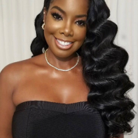 Long Hair Bridesmaid Hairstyles For Black Women