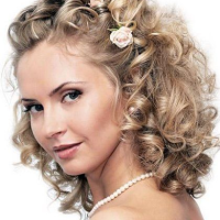 Curly Wedding Hairstyles For Medium Length Hair