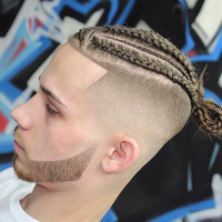 White Braids Hairstyles Men