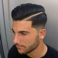 Long Comb Over Hairstyle Low Fade