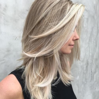 Medium Length Blonde Hairstyles Straight