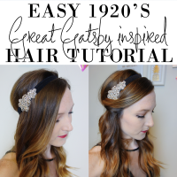 Great Gatsby Hairstyles For Long Hair Tutorial