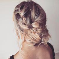 Romantic Braided Updo Hairstyle