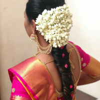 South Indian Bridal Hairstyle For Long Face