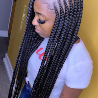 Braided Hairstyles Tribal Braids Side Part