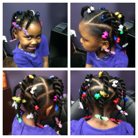 Black Toddler Hairstyles With Barrettes