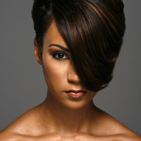 Black Hairstyles With Swoop Bangs