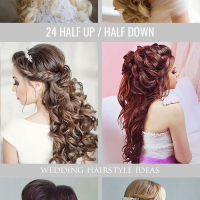 Half Up Curly Wedding Hairstyles