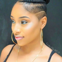 Side Cut Hairstyles Black Female