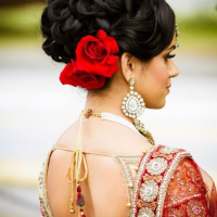 Side Swept Hairstyles For Indian Weddings