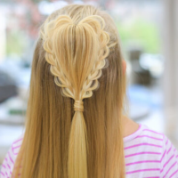 Fluffy Heart Braid | Valentine’s Day Hairstyle