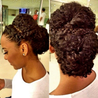 Updo Hairstyles With Curls For Black Women