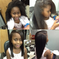 Black Straight Hairstyles For Kids