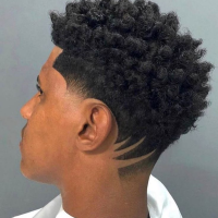 Black Men's Blowout Hairstyle