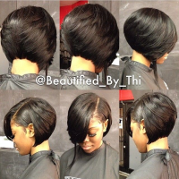 Medium Black Bob Hairstyles