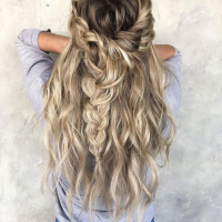 Braided Half Up Half Down Prom Hairstyles