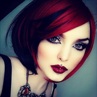 Short Black And Red Hairstyles